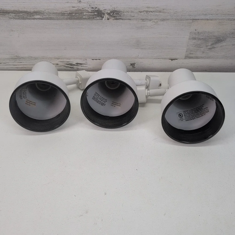 RKI 610543 Track Lighting Heads White 3 Pack Replacement Fixture Theater Home